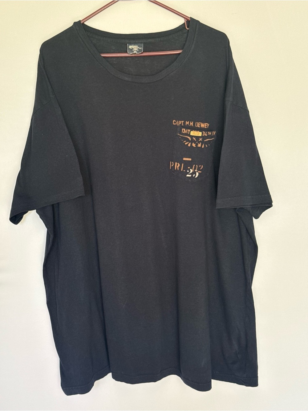Polo Ralph Lauren Y2K Navy Capt Dewey 34th Div PRL 02 Short Sleeve Cotton Tee
